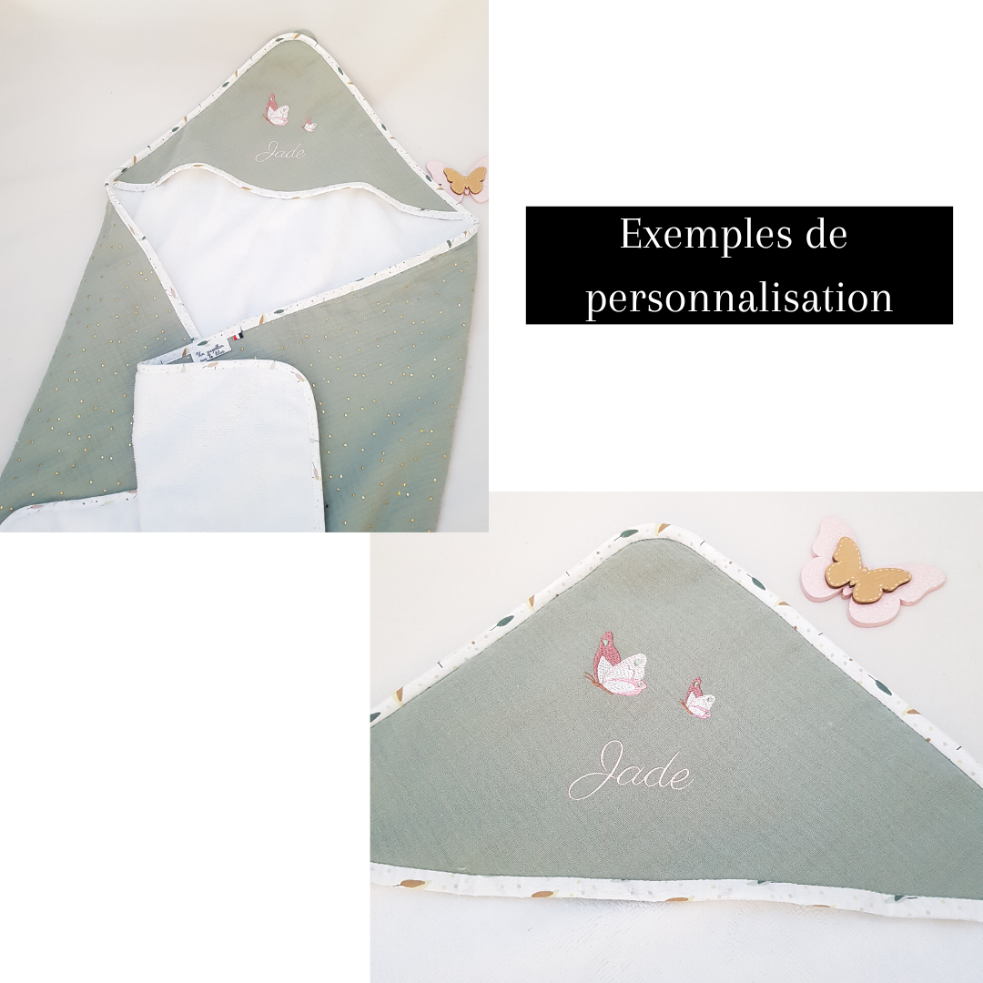 Cape de bain PERSONNALISEE