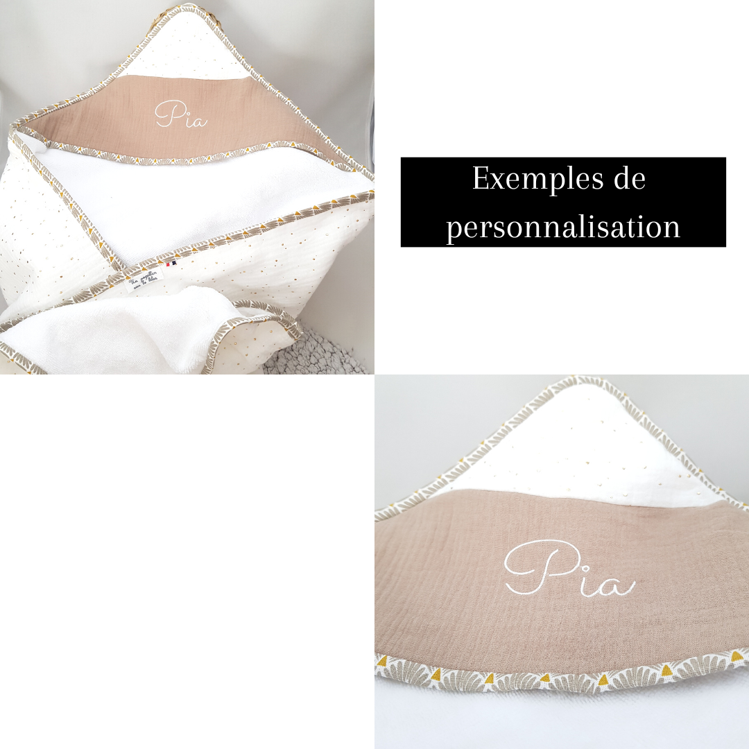 Cape de bain PERSONNALISEE