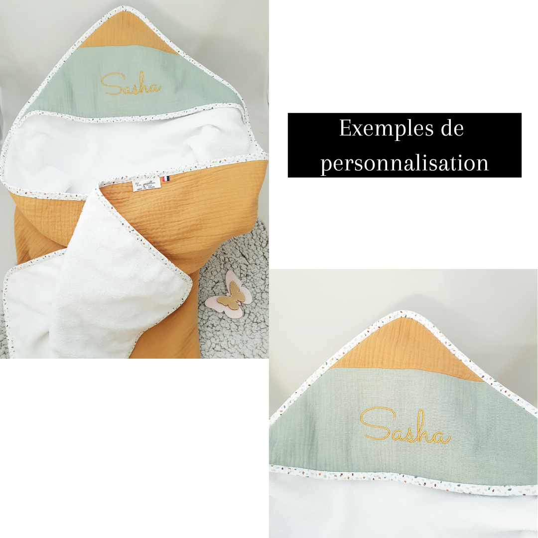 Cape de bain PERSONNALISEE