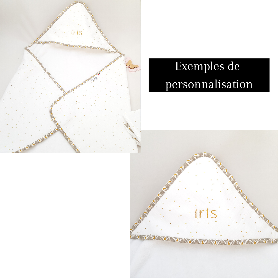 Cape de bain PERSONNALISEE