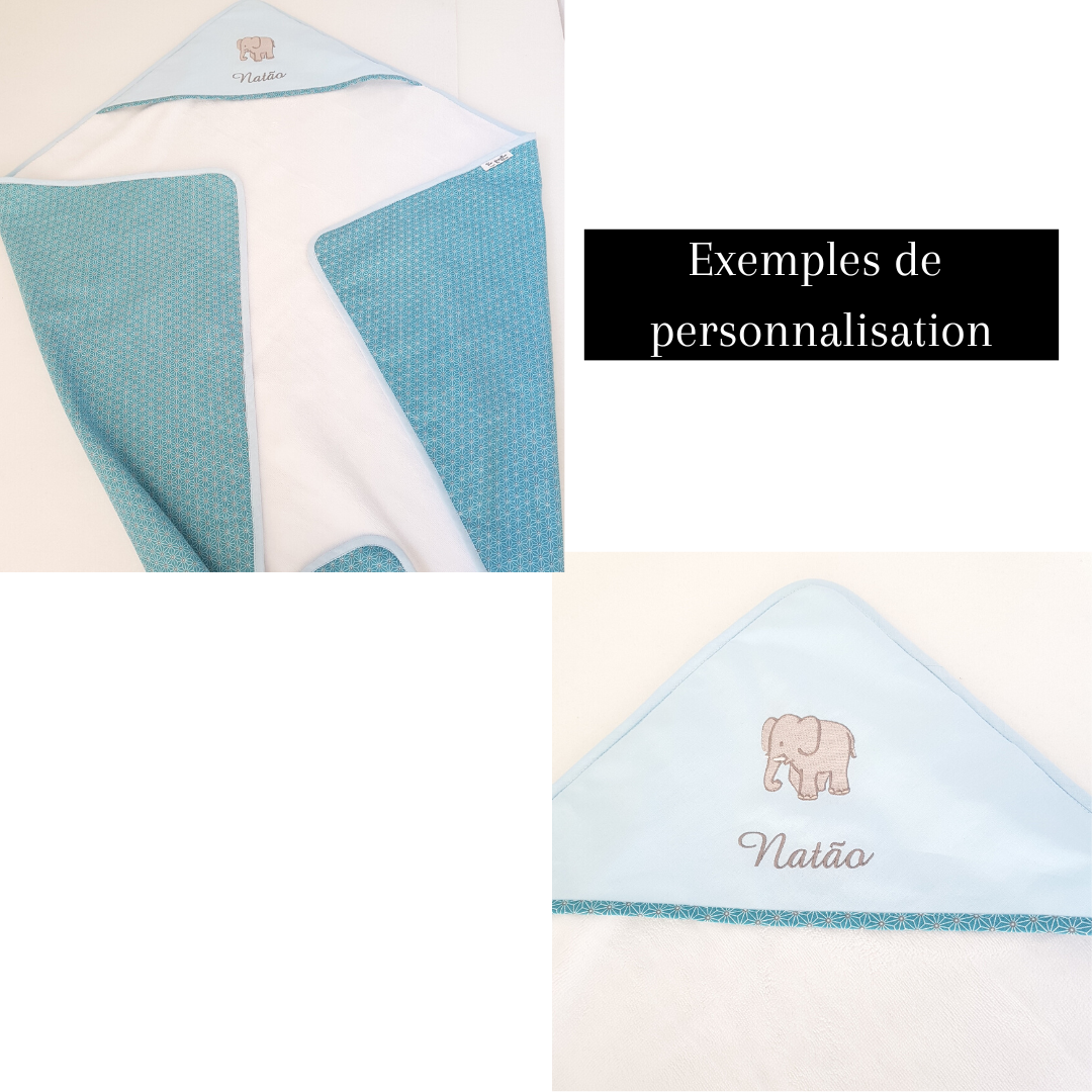 Cape de bain PERSONNALISEE