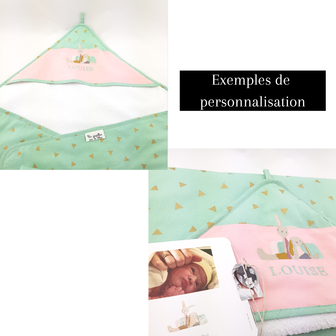 Cape de bain PERSONNALISEE