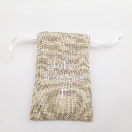 Sachet de dragées pour Baptême / Communion PERSONNALISE