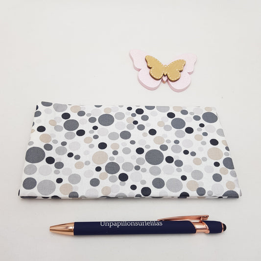 Porte-chéquier en coton enduit