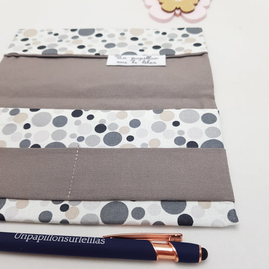 Porte-chéquier en coton enduit