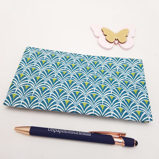 Porte-chéquier en coton enduit